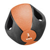 Medizinball Esfera mit Griff 3 kg Orange